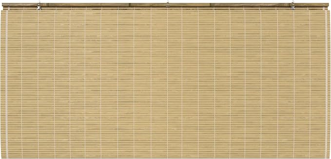 Red Lantern Burnt Bamboo Cordless Window Shade - Image 6