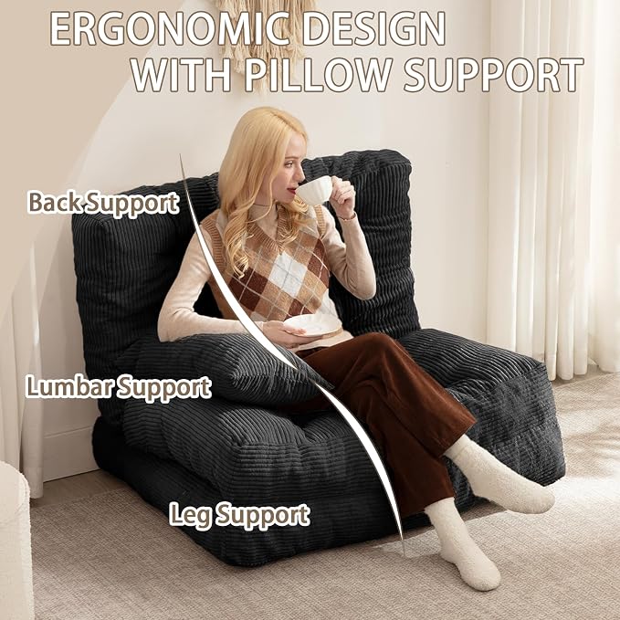 Folding Sofa Bed, Convertible Sleeper Chair - Image 3