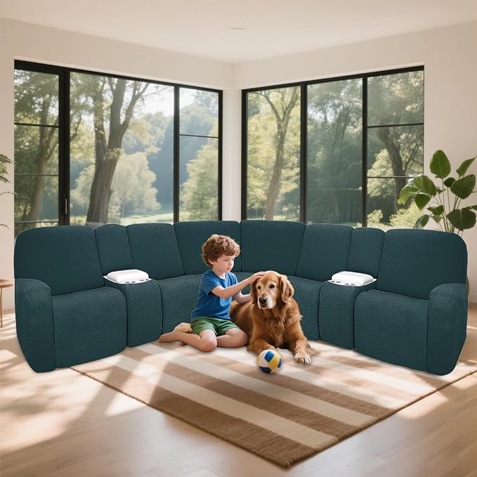 100% Waterproof Sectional Recliner Couch Covers - Image 2