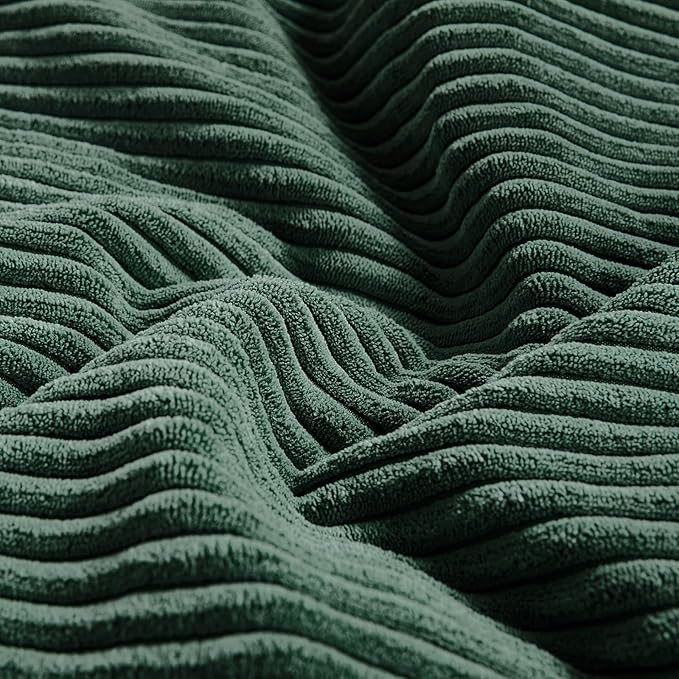 Fancy Homi Set of 2 Dark Green Decorative Throw Pillow Covers 16x16 Inch - Image 5