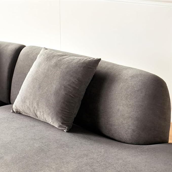 Container Furniture Direct 132" Curved Sofa - Image 5