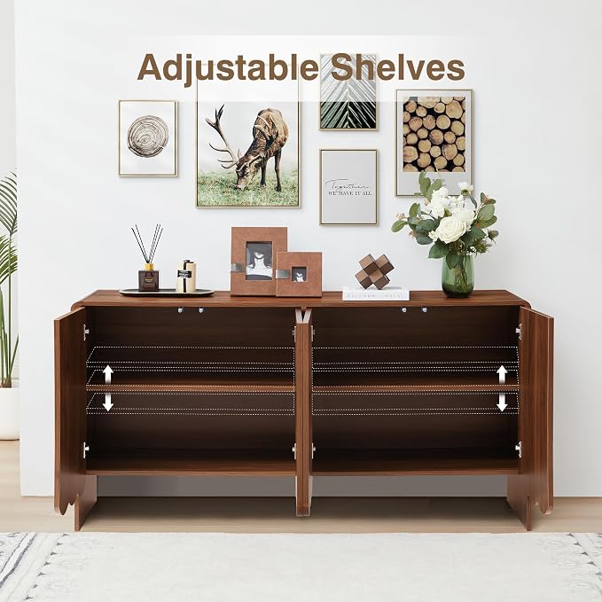 ORRD Sideboard Buffet Cabinet, Accent Storage Cabinets - Image 6