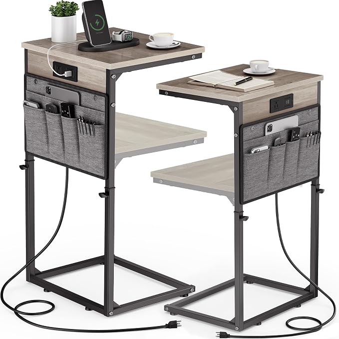 Vagusicc C-Shaped End Table Set of 2 by Vagusicc