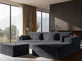 108" Oversized Cloud Sectional Couch, Comfort U Shaped Boneless Couch by VYUXWO
