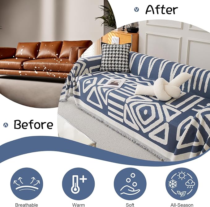 VClife Bohemian Couch Covers, Pet Sofa Protector - Image 4