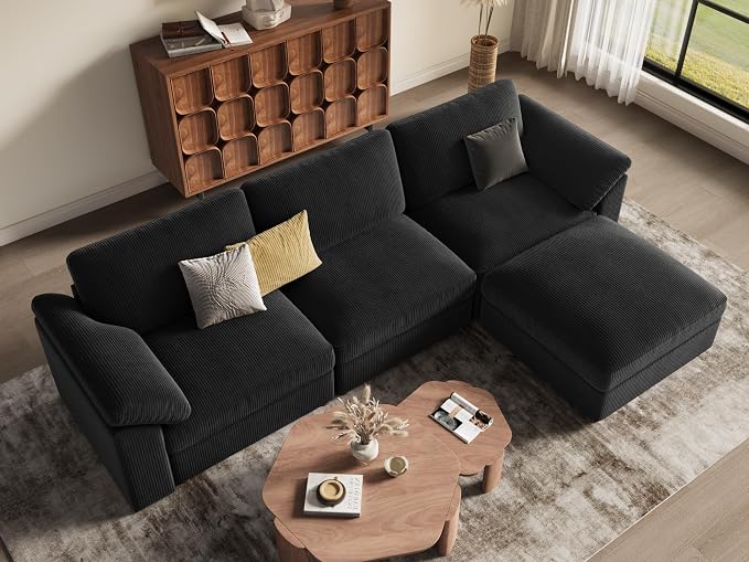 EASE MOOSE Oversized Modular Sectional Sofa, Modern Luxury Large L Shape - Image 4
