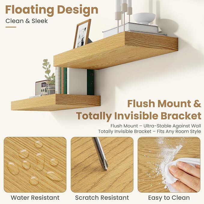 FLYJOE 48 Inch Long Floating Shelves - Image 6