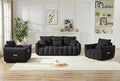 Antetek Set of 3 Teddy Sofa for Living Room, Modern 2 Units Deep Seat Sofa by Antetek