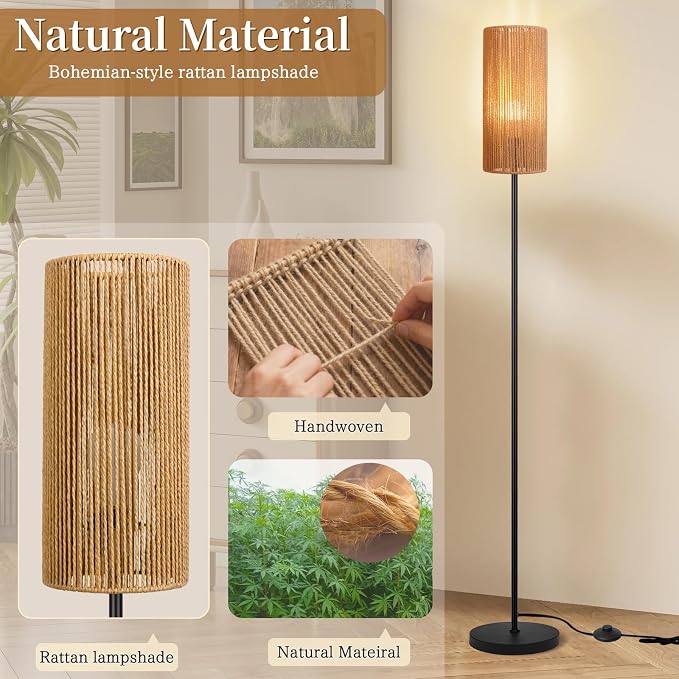Ruiever Floor Lamp for Living Room, Farmhouse Floor lamp, Modern Standing lamp - Image 7