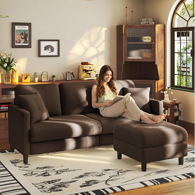 Welzona 83" Couches for Living Room, Teddy Sofa Couch by WelzonaDirect