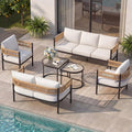 Grand patio 6-Piece Wicker Outdoor Furniture Set by GrandPatio