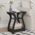 FROMJBEST End Table with Charging Station, Side Table with USB Ports and Outlets by FROMJBEST