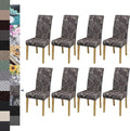 BIETYONE Stretch Dining Chair Covers Set of 8, Soft Removable Washable Kitchen by BIETYONE