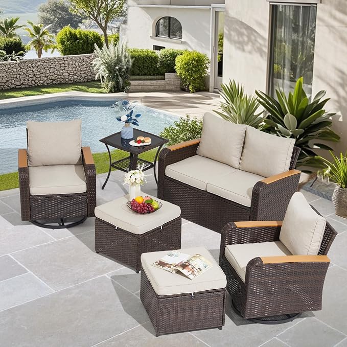 6 Pieces Outdoor Furniture Set by YALISSEY