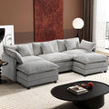 Ihanherry 111.4" U Shaped Modern Cloud Sofa Modular Sectional Couch by iHanHerry