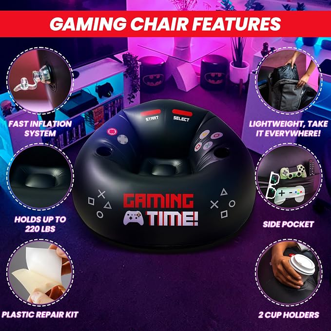 Inflatable Gaming Chair for Kids & Teens - Image 5