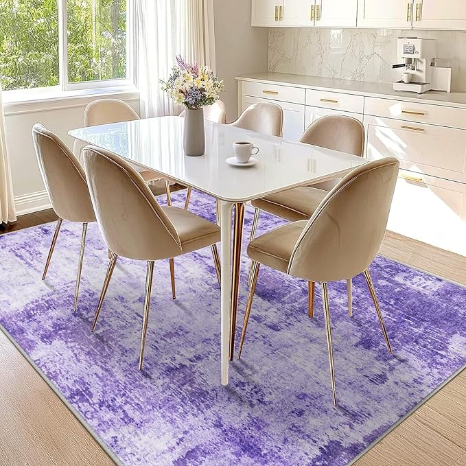 Washable Area Rugs 5'x8' Non-Slip Modern Abstract Soft - Image 8