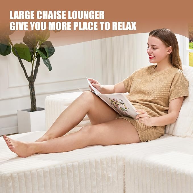 Hobestluk Modular Sectional Sofa Memory Foam Couch L Shape Sofa - Image 7