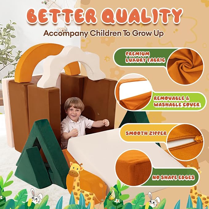 Erament 18PCS Modular Kids Play Couch - Image 4