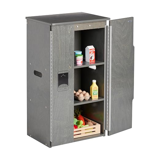 ECR4Kids Wooden Pretend Play Kitchen Refrigerator - Image 11