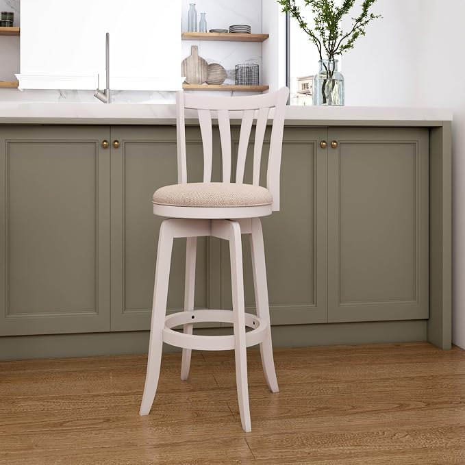 Hillsdale 29.5" Savana Wood Swival Bar Height Stool - Image 2