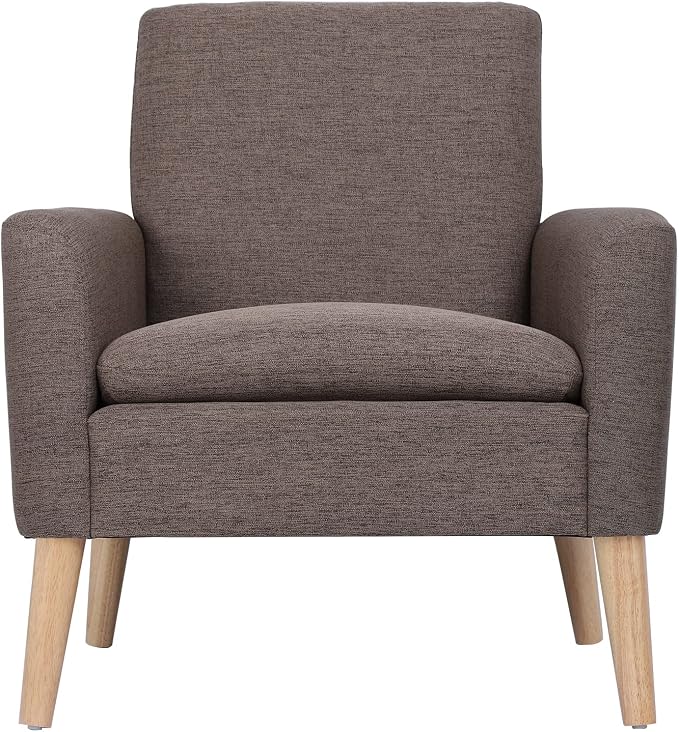 Mid-Century Accent Chair, Modern Fabric Comfy Upholstered Armchair - Image 4