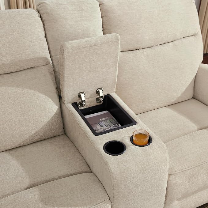 MCombo 78.3" Wall Hugger Power Loveseat Recliner Sofa - Image 5