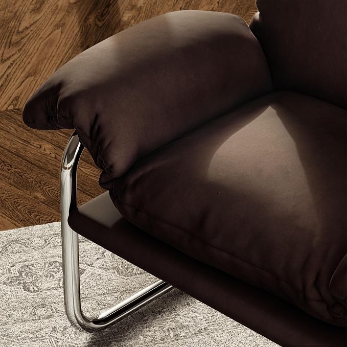 Modway Ansel Performance Velvet Accent Chair in Chocolate Brown - Image 5