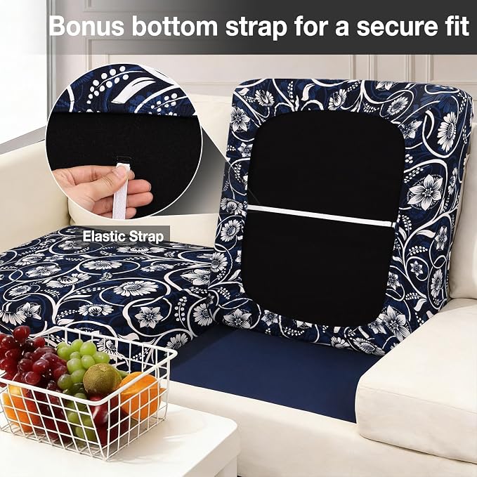 hyha 12Pcs Patio Cushion Covers, Stretch Outdoor Couch Cushion Covers - Image 4