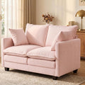 Loveseat Sofa with Cloud 3-Layer Cushion & 27" Deep Seat, Modern Love Seat by KeepYoungJoyFitYourFlow