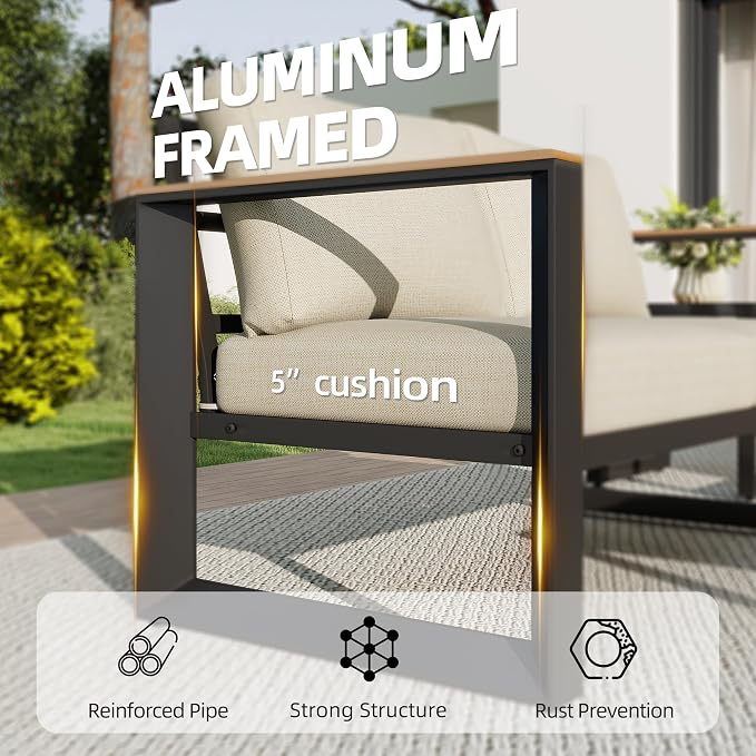 Aluminum Patio Furniture Set - Image 4