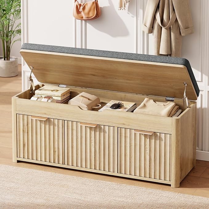 Shoe Bench with Storage - Image 3