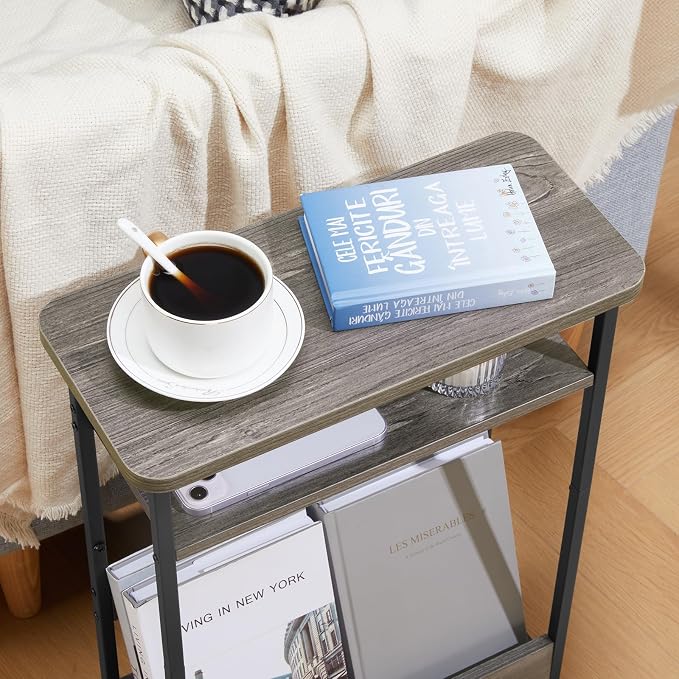 Narrow Side Table, 3-Tier Slim End Table - Image 7