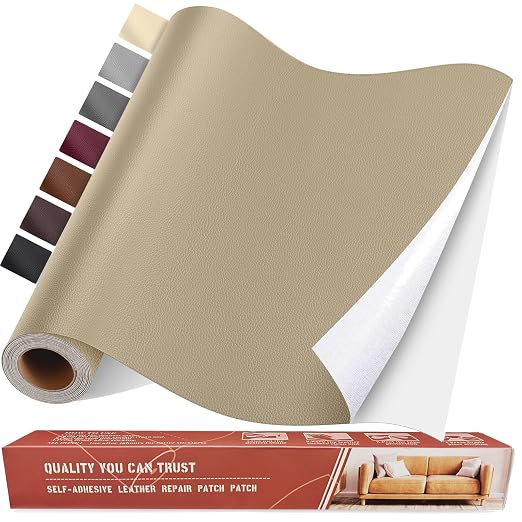 Self Adhesive Leather Repair Patch Kit, 31.4 in x 16 in Large Vinyl Leather by Yikda