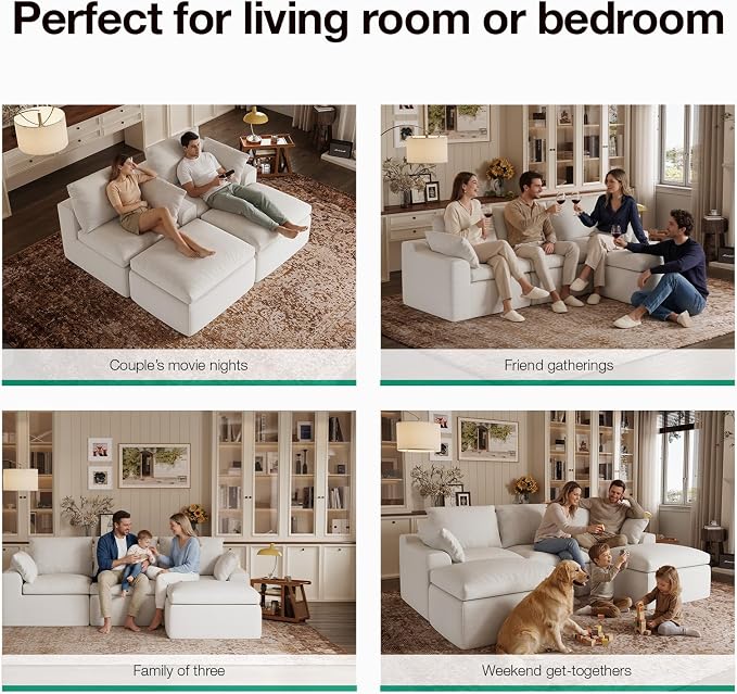 Novilla Modular Cloud Couch, Modern Sectional Sofa - Image 21