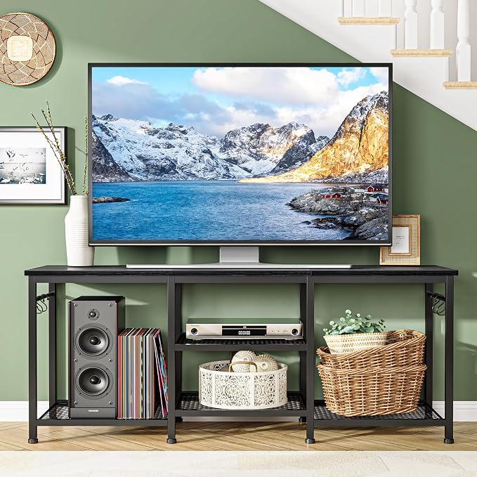 YGEOMER TV Stand for TVs Up to 55 Inch, Entertainment Center for Living Room - Image 7