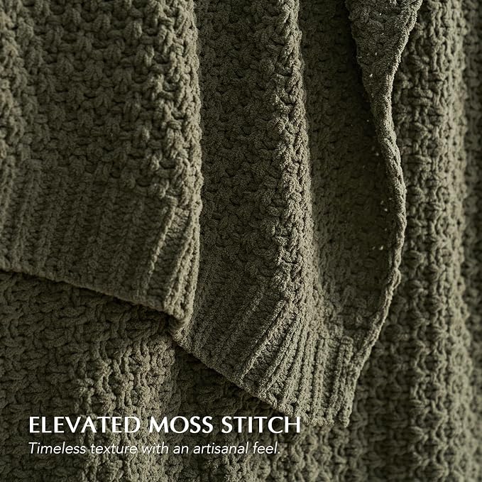 EVERGRACEHOME Chunky Chenille Knit Throw Blanket - Image 3