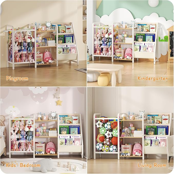 B1 Kids Bookshelf and Toy Storage, 3-Tier Book Shelf - Image 8