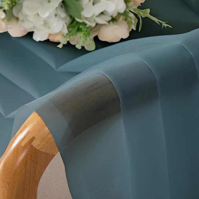 Chyhomenyc Stone Blue Sheer Valances - Image 8