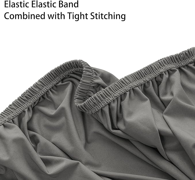 Super Stretch Ottoman Cover- Soft Form Fit Ottoman Cover Rectangular Ottoman - Image 6