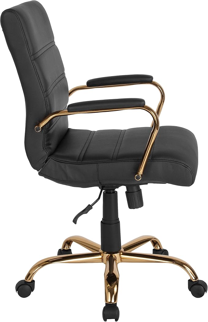 Flash Furniture Whitney Mid-Back Swivel LeatherSoft Desk Chair - Image 13