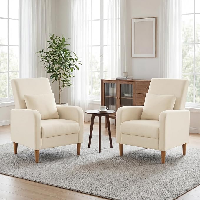 COLAMY Mid-Century Modern Upholstered Accent Chair by COLAMYHOME