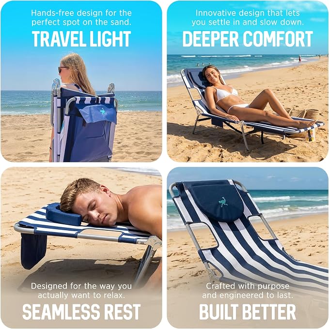 Ostrich the Backpack Chaise Lounge, Folding & Reclining Outdoor Beach Chaise - Image 8