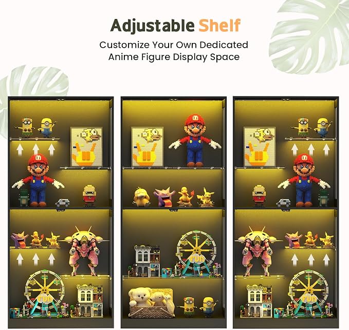 Lamtor 69-Inch Glass Display Cabinet - Image 4