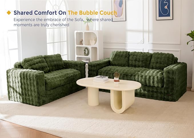 MAXYOYO Loveseat Sofa for Living Room, Small Sofa Couch Tufted Boneless Couch - Image 9