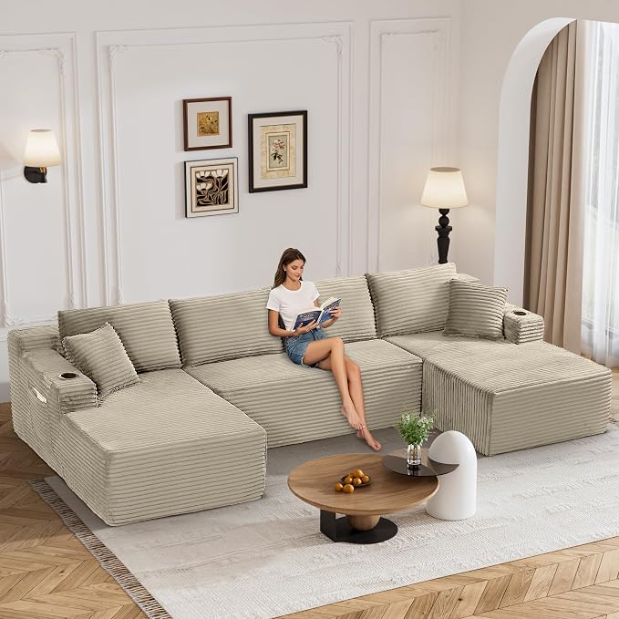 133" Oversized Cloud Boneless Sofa Couch - Image 8