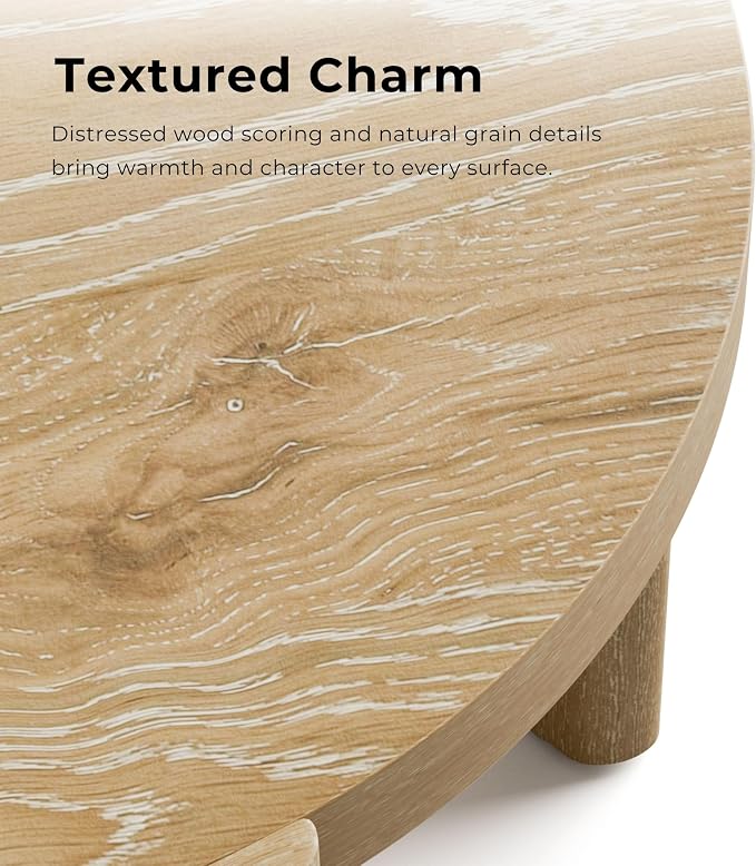 Furniture of America Carys Modern Solid Wood 20-inch Round End Table - Image 4
