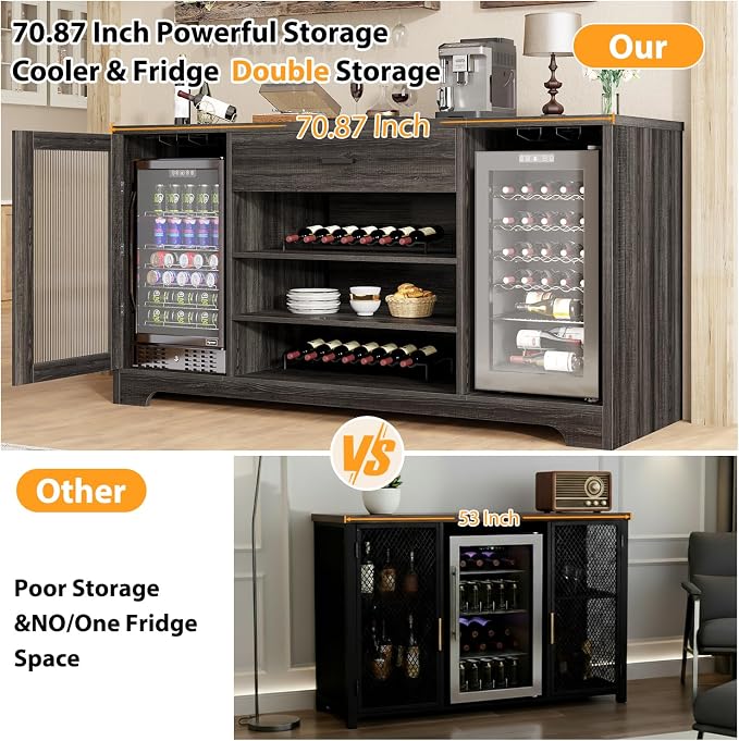 HSH Large Coffee Bar Cabinet - Image 3