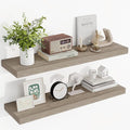 Acovy 36 Inch Floating Shelves, 3D Textured Wood Grain, Wooden Shelves by Acovy