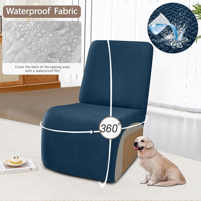 ALIECOM 100% Waterproof Recliner Sectional Couch Covers L Shape Stretch Corner - Image 4
